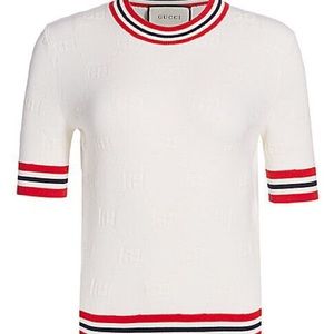 Gucci Lamé Jacquard Short Sleeve